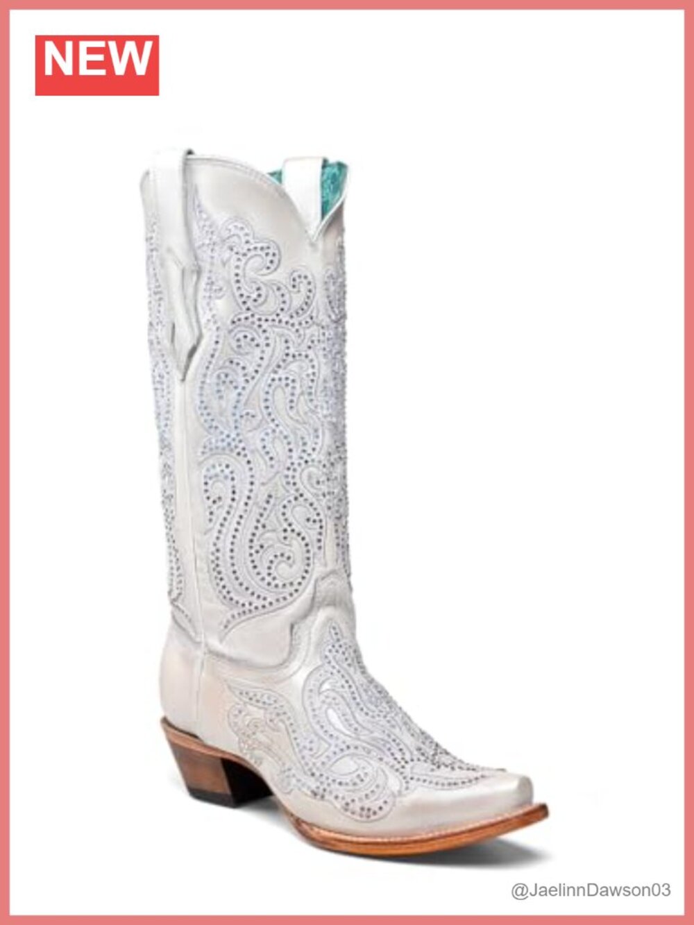 Leather Mid Calf Equestrian Boots Snip Toe Cuban Heel